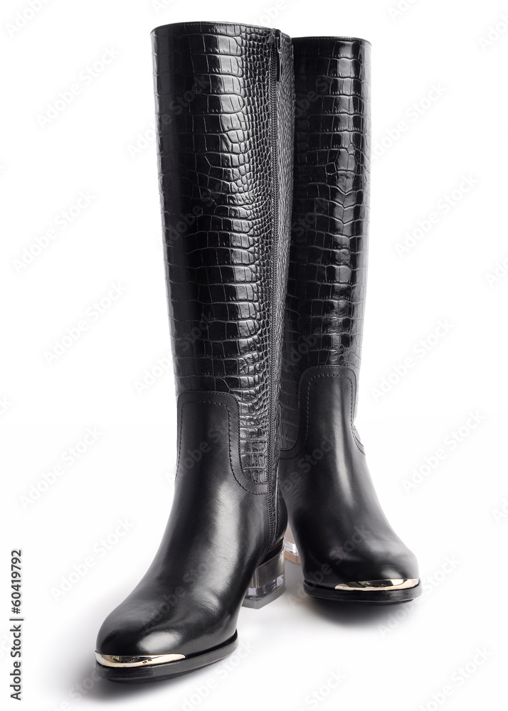 Pair of stylish women's leather boots Pair of stylish women's leather boots