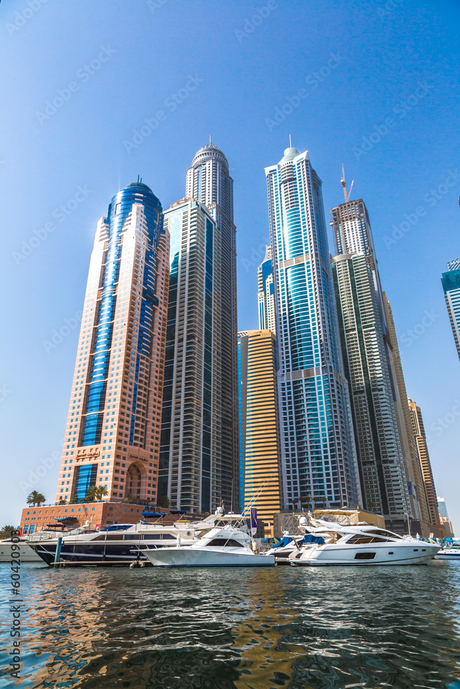 Fototapeta premium Dubai Marina cityscape, UAE