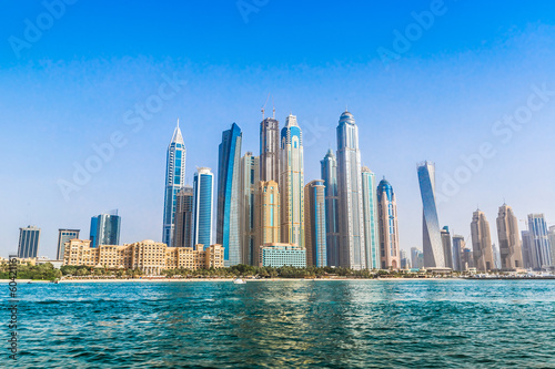 Photography Dubai Marina cityscape, UAE