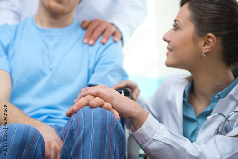 Taking care of a patient Taking care of a patient