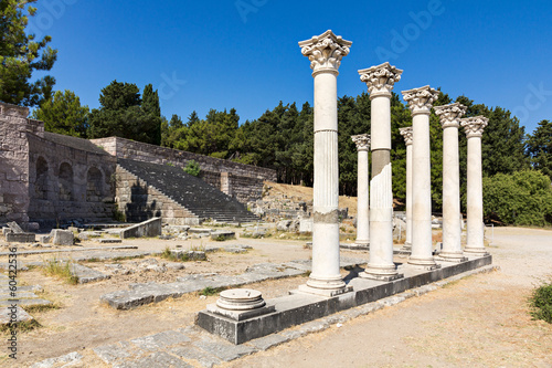 Ruins of Asklepieion, ancient greek hospital, on Kos island