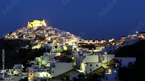Astypalea island, Greece, sunset time lapse photo