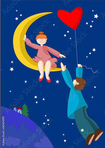 fidanzatini sulla luna