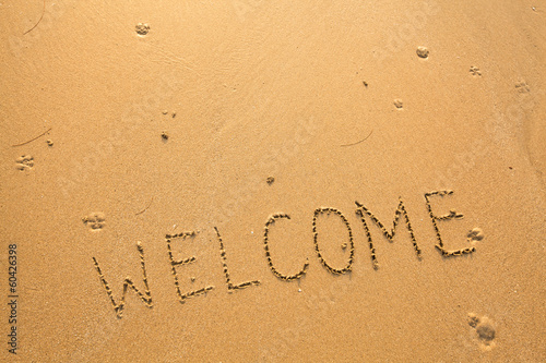 Welcome. Texture on the sand.