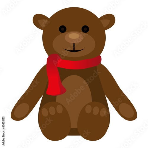 Contour teddy bear