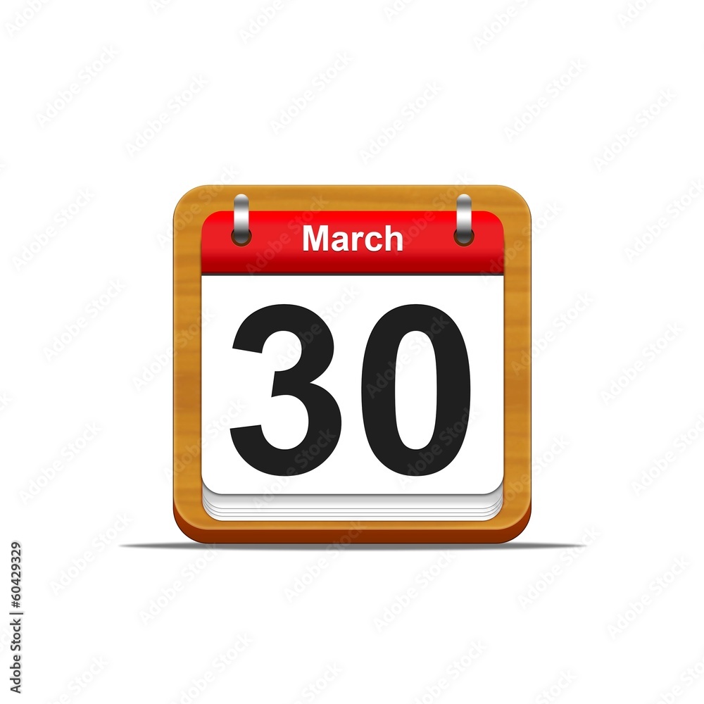30 de marzo. 30 de marzo.