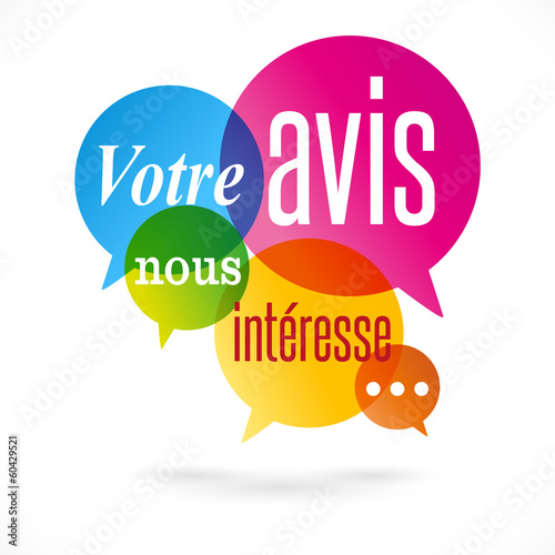 Votre avis nous intéresse - bulles