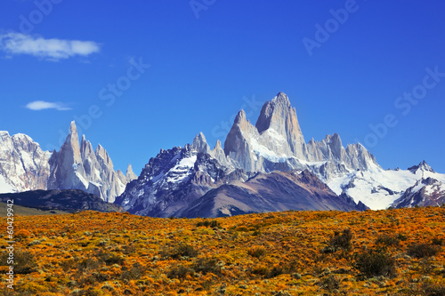 The Mount Fitzroy in Patagonia