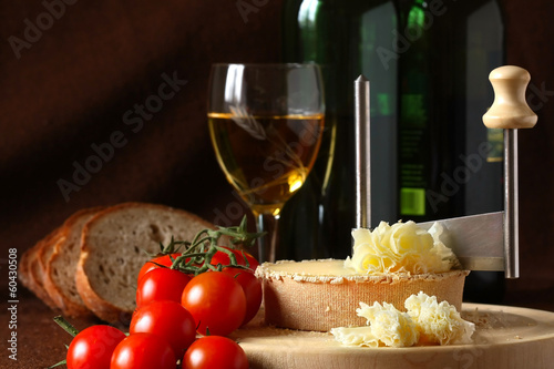 Swiss Cheese specialty - Tete De Moine on scraper