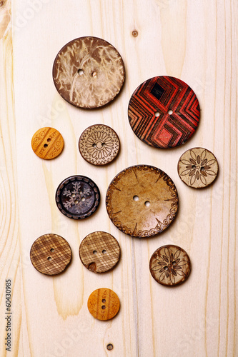 Wooden buttons