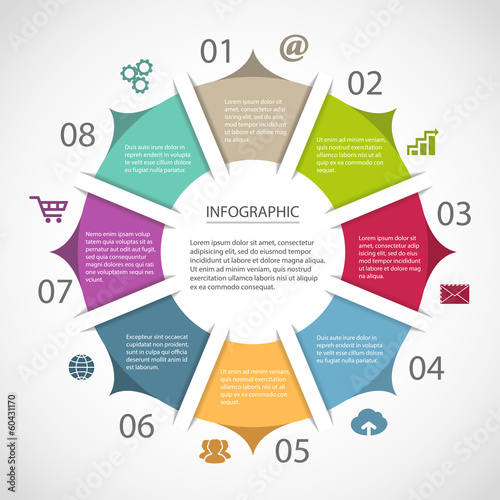 Circle infographic template