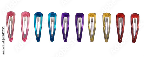 Фотография hair clips in a row