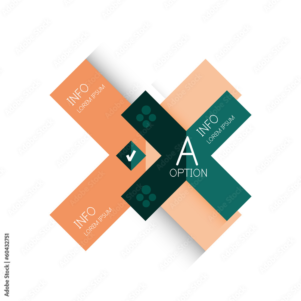 Creative paper flat geometric banner template Creative paper flat geometric banner template