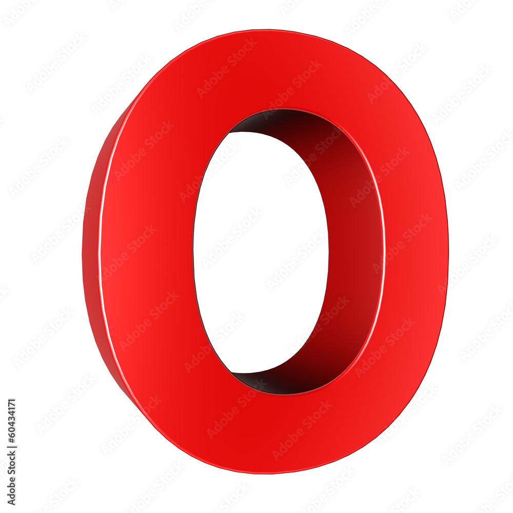 3d letter collection - O 3d letter collection - O