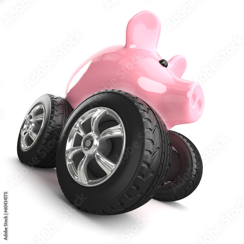 Piggy bank monster truck