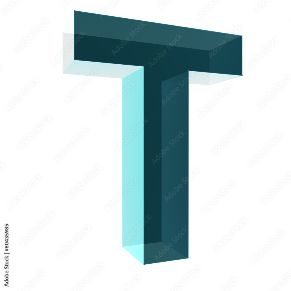 3d letter collection - T