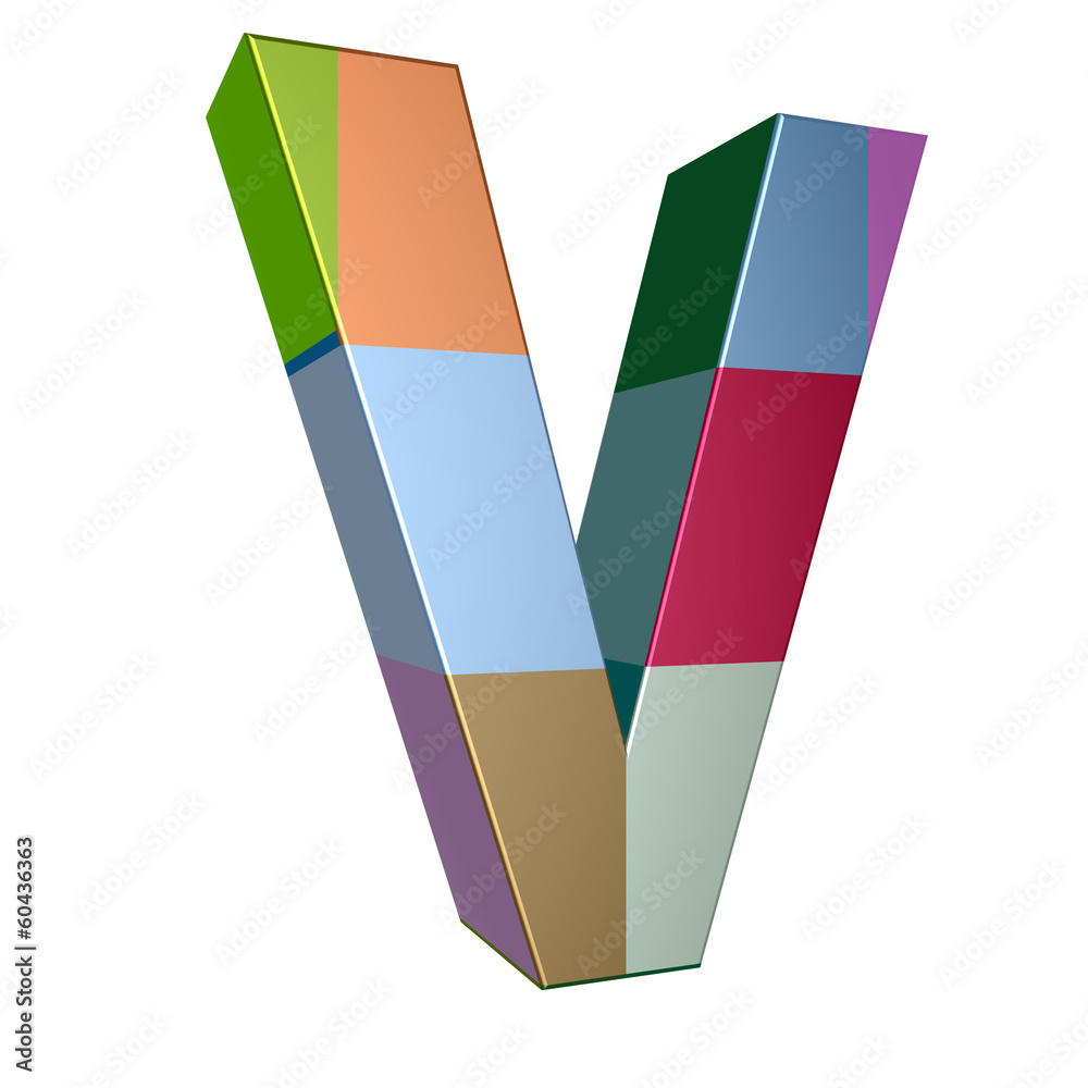 3d letter collection - V 3d letter collection - V