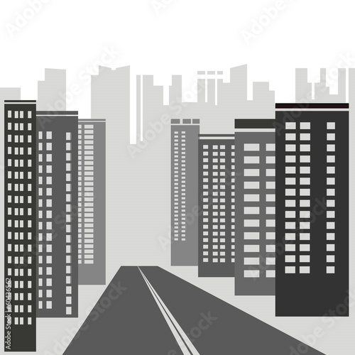 gray skyscrapers