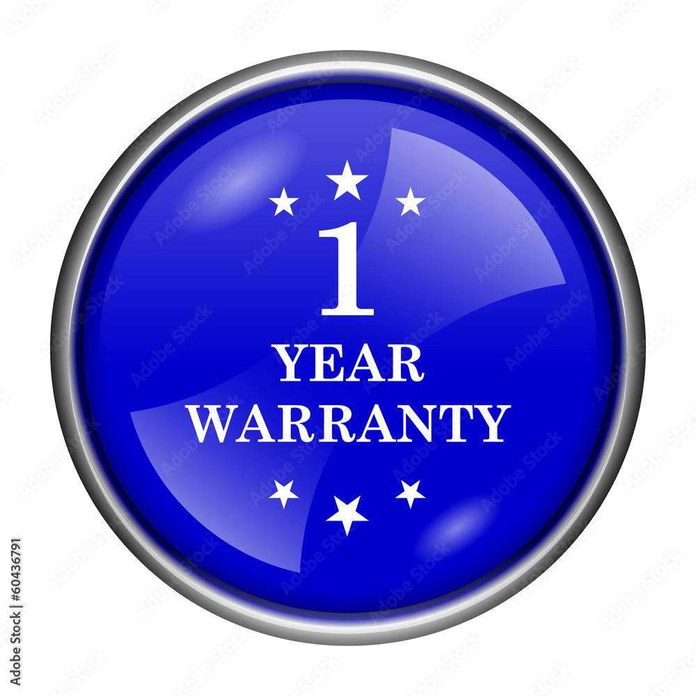 Fototapeta premium 1 year warranty icon