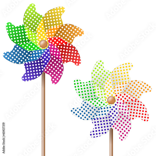Windrad bunt
