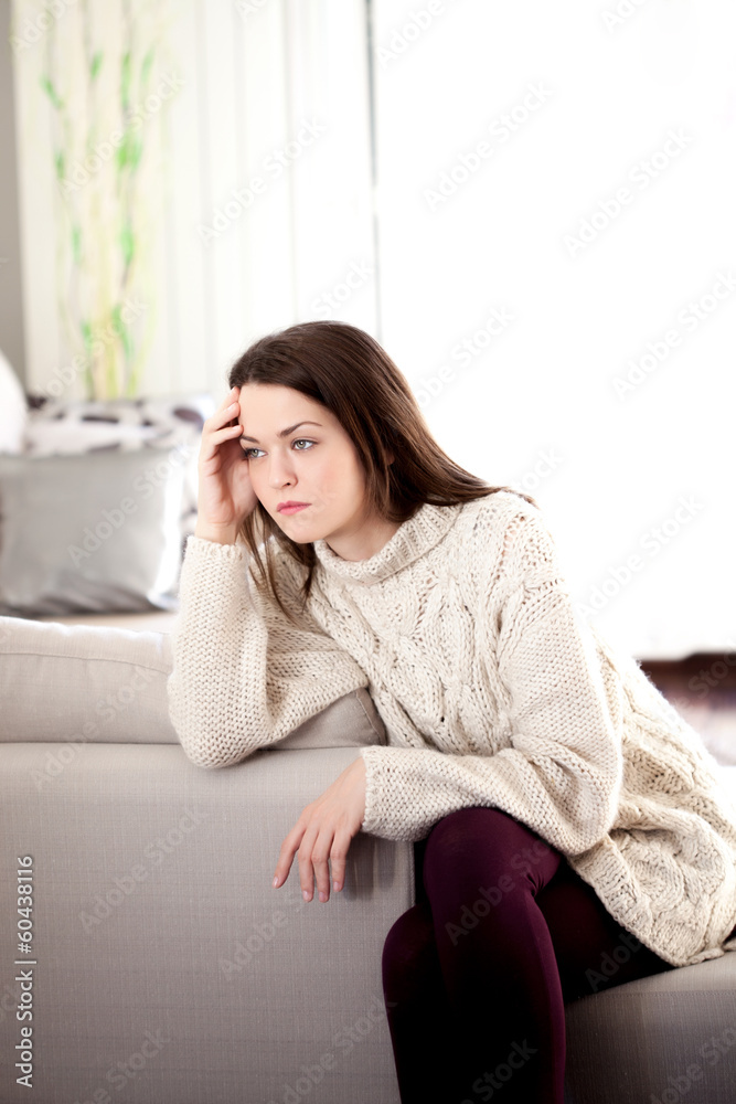 Depressed young woman Depressed young woman