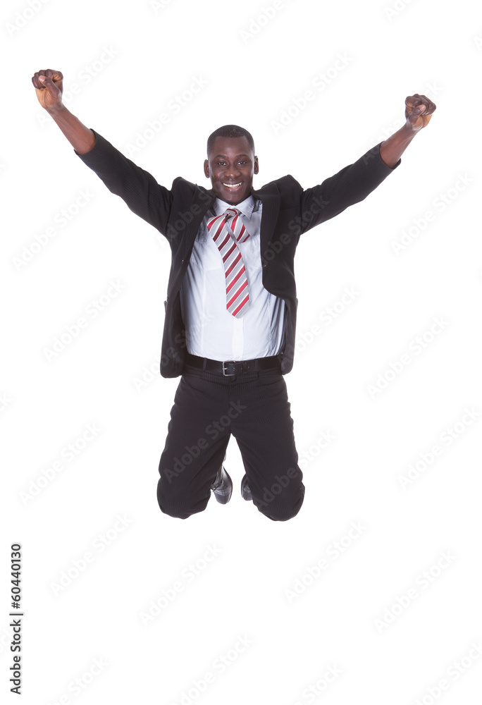 Excited Young Businessman Excited Young Businessman