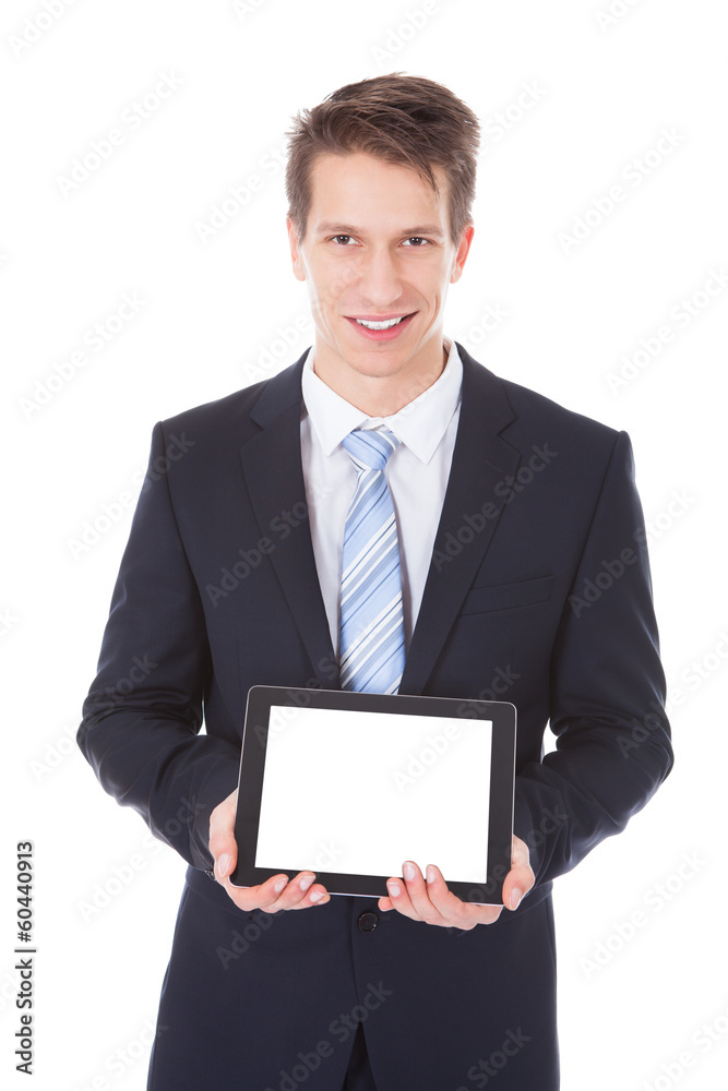 Businessman Holding Digital Tablet Businessman Holding Digital Tablet
