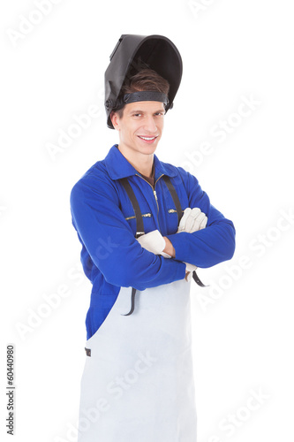 Portrait Of A Male Welder