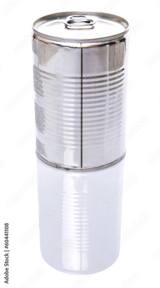 Tin can over white background Tin can over white background