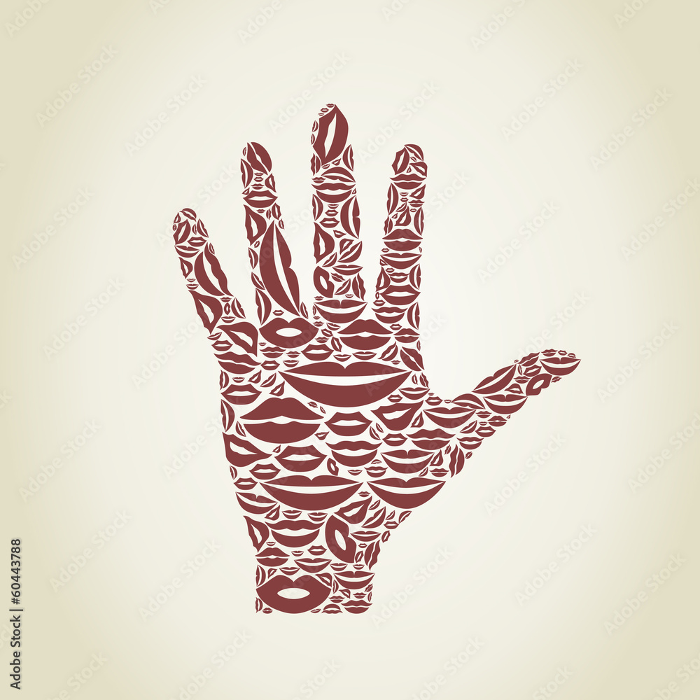 Hand a lip Hand a lip