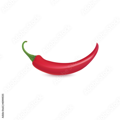 Realistic picture of the Cayenne red pepper