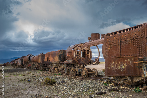 Train cemetery, Uyuni, Bolivia