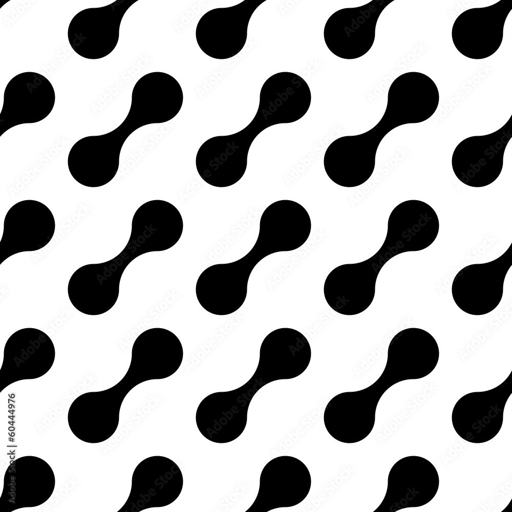 Seamless Monochrome Wave Pattern Seamless Monochrome Wave Pattern