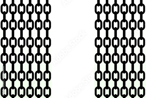 Metallic chain abstract background