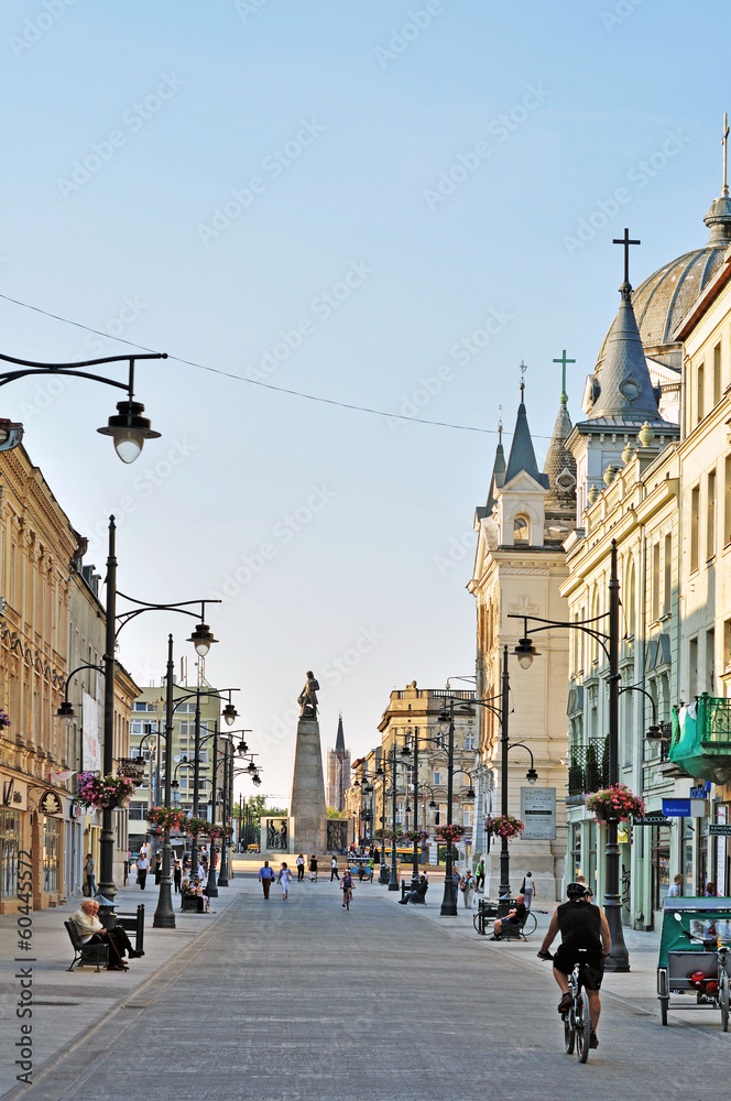 Piotrkowska Street, Lodz, Poland