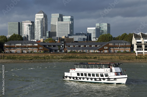 Touristic ship on Thames, London, Europe