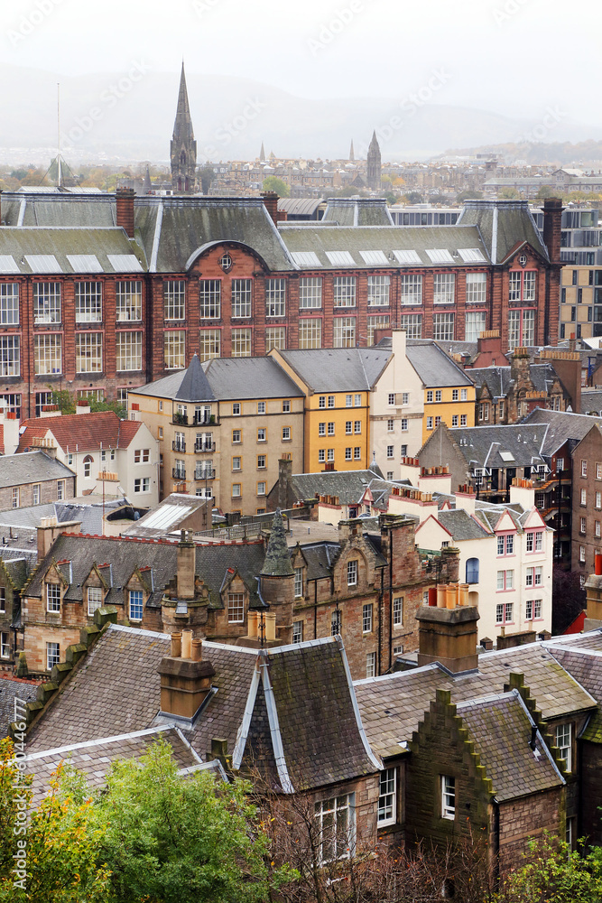 Aerial view of Edinburgh, Scotland,UK