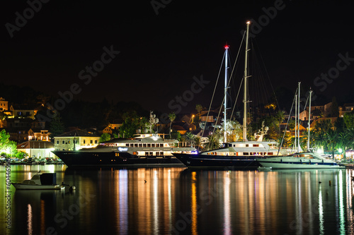 Wallpaper Mural Cavtat by night Torontodigital.ca