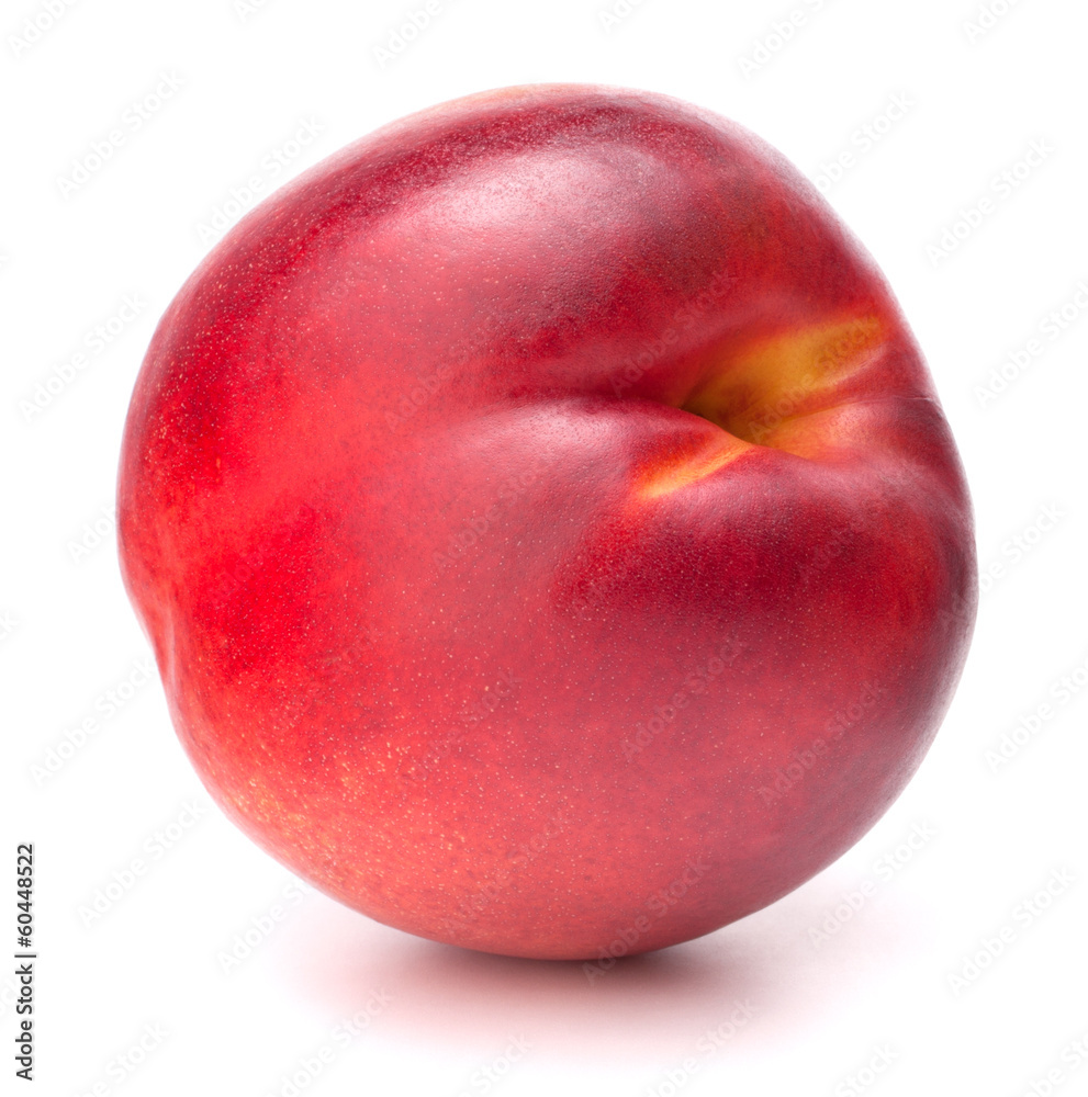 Nectarine fruit isolated on white background cutout Nectarine fruit isolated on white background cutout