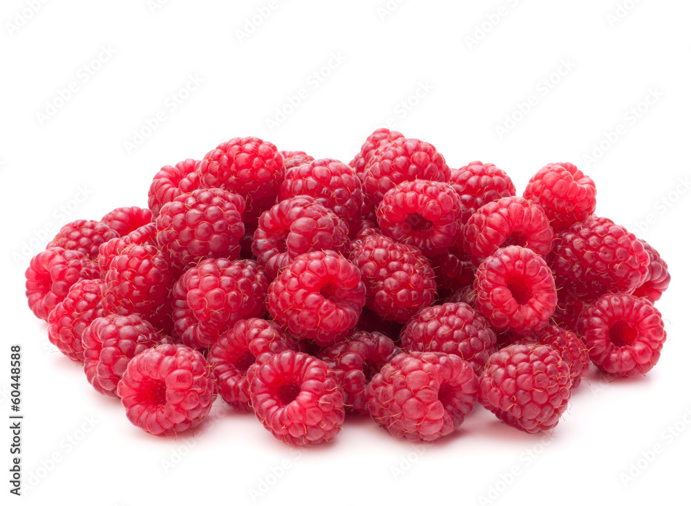 Sweet raspberry isolated on white background cutout Sweet raspberry isolated on white background cutout
