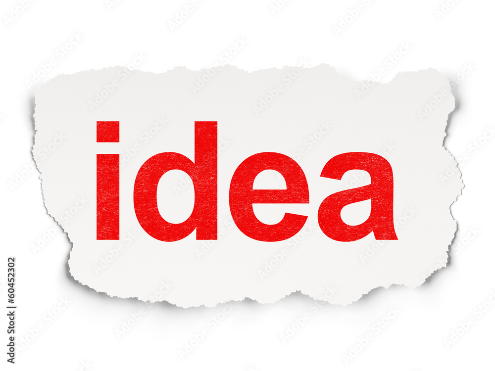 Marketing concept: Idea on Paper background Marketing concept: Idea on Paper background