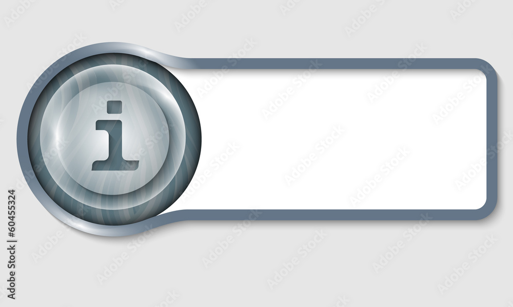 text frame for any text and transparent info icon text frame for any text and transparent info icon