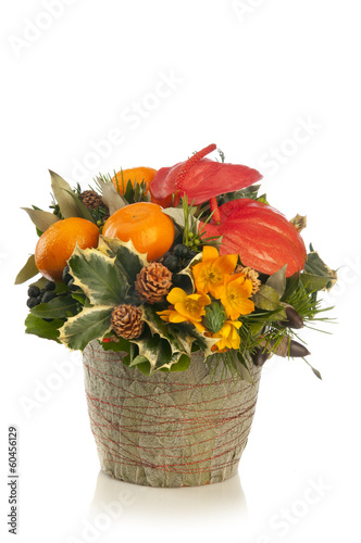 A beautiful, tall flower arrangement