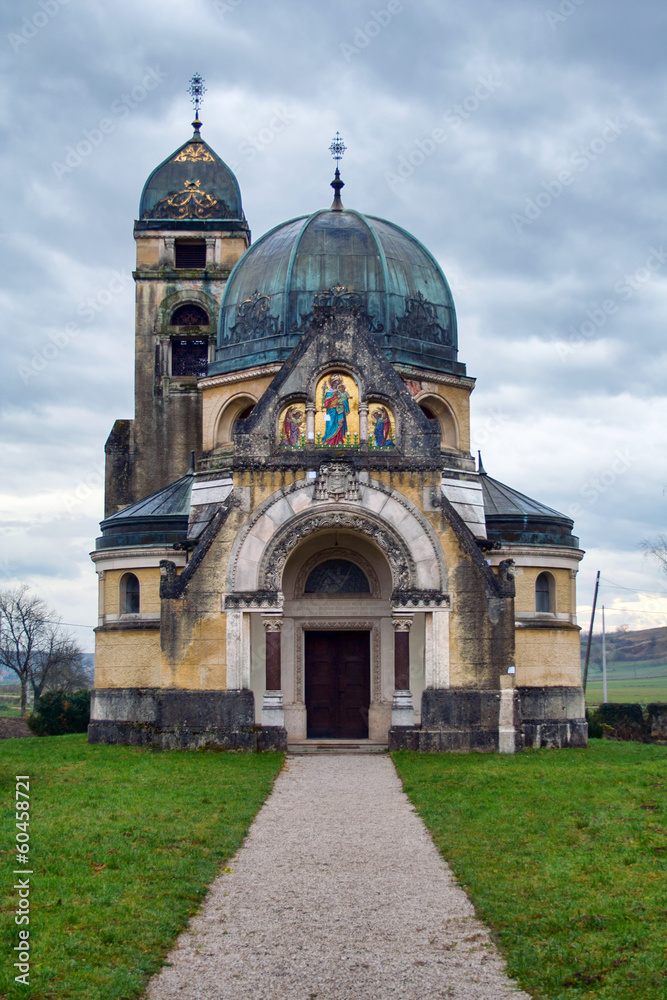 Old orthodox church in Pribic near Zagreb, Croatia