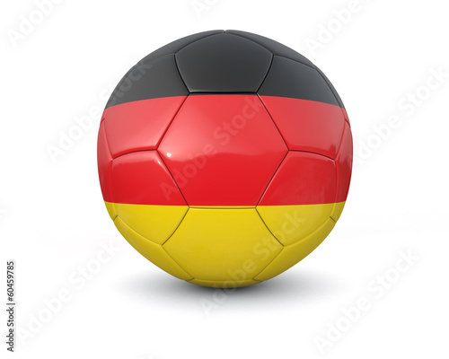 Germany soccer ball 3d render