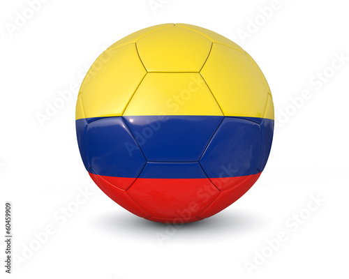 Colombia soccer ball 3d render