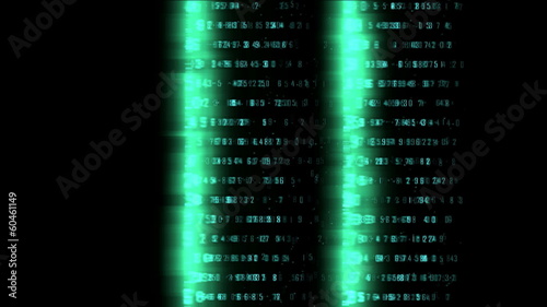 Digital numbers in animation