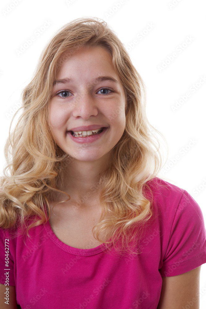 Teenager is smiling into camera Teenager is smiling into camera