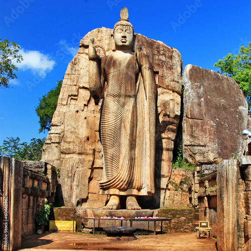 Big statue of Buddha - Awukana , Sri lanka photo