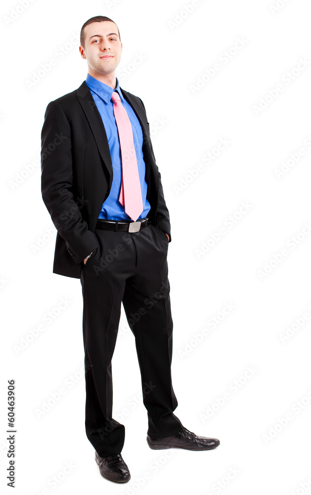 Full length businessman isolated on white Full length businessman isolated on white